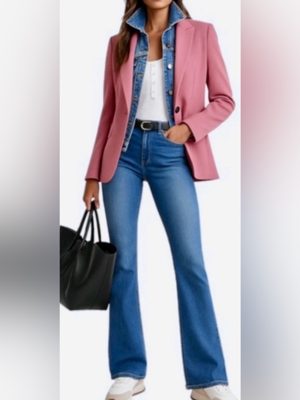 Veronica Beard Cutaway Dickey Jacket in a mauve pink color
